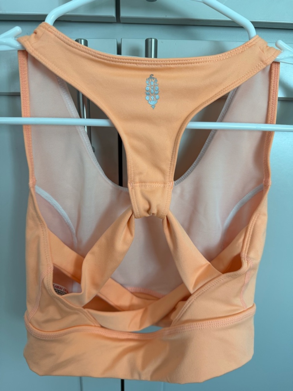 FP Movement Peach Sports Bra NWOT Strappy Cross Back | X Small - Picture 3 of 6